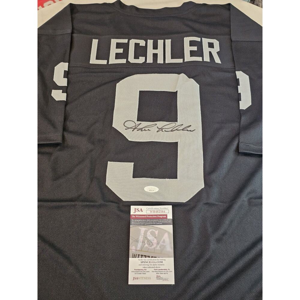 Shane Lechler Autographed/Signed Jersey JSA COA Black Custom Jersey